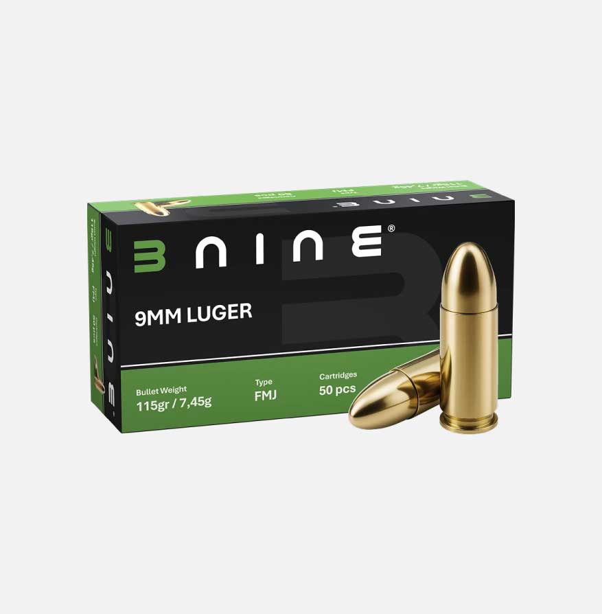Ammunition cal. 9mm Luger (115 gr)